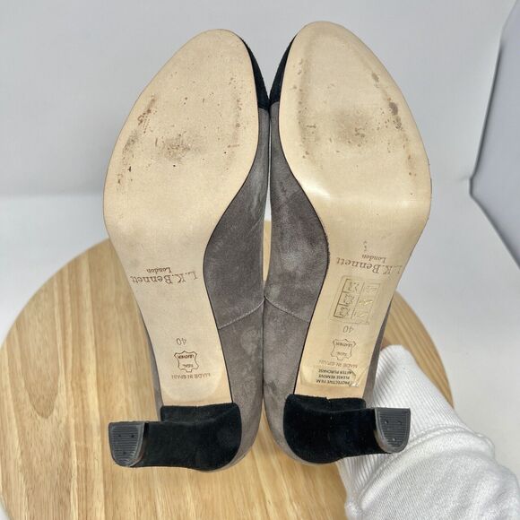 LK Bennett | Shoes | Lk Bennett Gray And Black Heels | Poshmark LK Bennett Gray and Black Heels